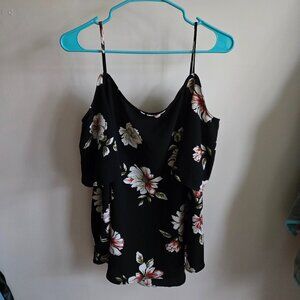 Cold Shoulder Floral Top - Kaileigh from Stich Fix, Size XL